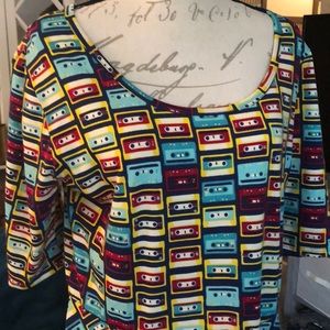 Lularoe Nicole unicorn cassette pattern 3x